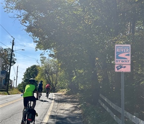 David on the first climb out of Brattleboro