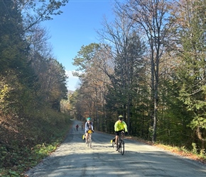 Sarah and David along track to Woodstock