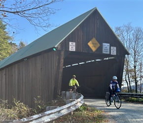 Deborah and David through Lincoln Bridge