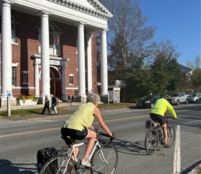 Valerie passes Woodstock Town Hall