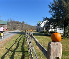 Sarah and pumpkin from South Pomfret