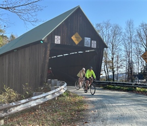 Shirley, Valerie and Mike through Lincoln Bridge