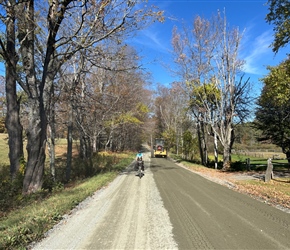 Road being graded