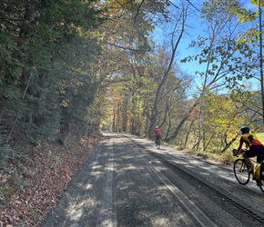 Sarah on graded road