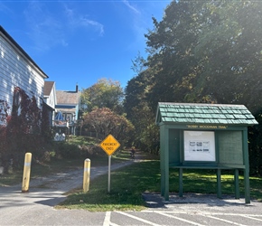 Start of the Rail to Trail in Claremont