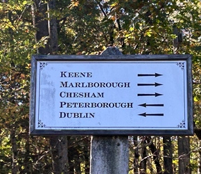 Sign near Monadnock State Park