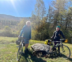 Neil and Sarah beneath Monadnock State Park