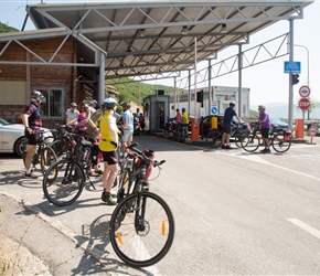 Through customs and into North Macedonia