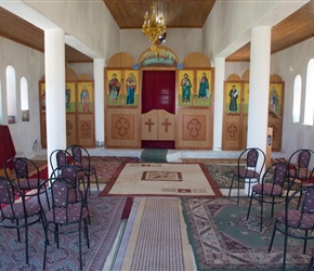 Inside church at Mollas