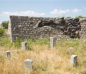 Memorial at cemetary in Borove