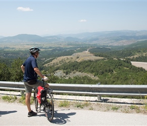 Bob contemplates the view from the highpoint