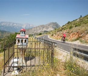 Joanne descends and mountains