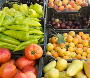 Fruit and vegetables available