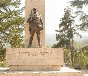 Partisan monument in Permet