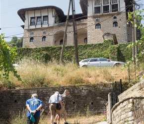 Walking up to Zekate House