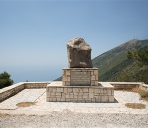 Memorial at the top of the climb